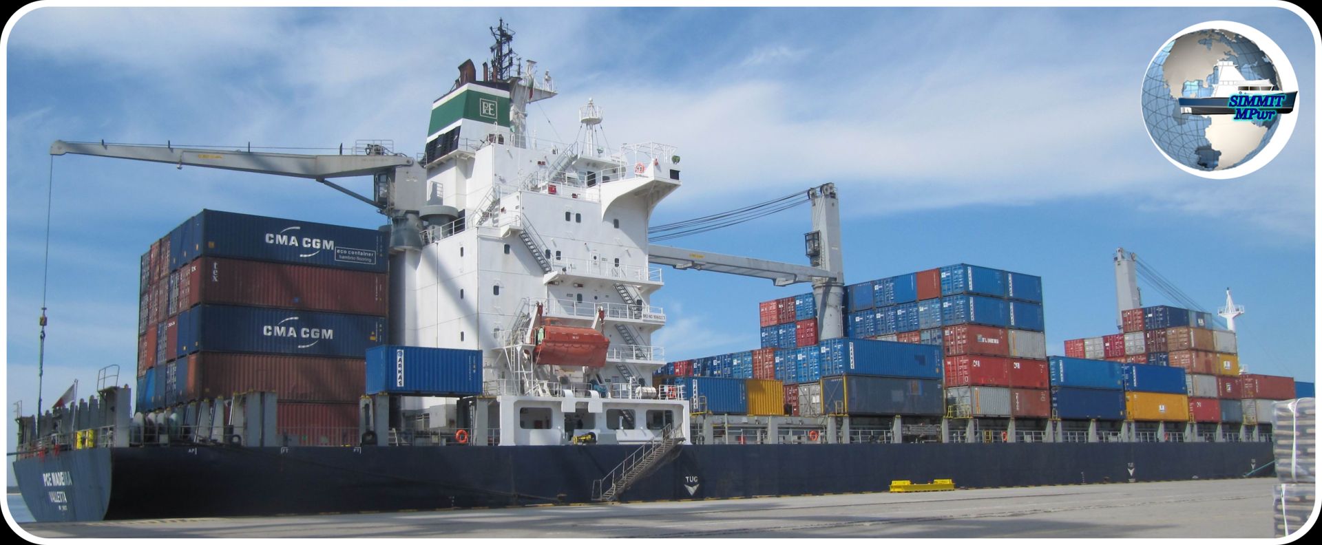 Muncind ca navigator pe una din navele administrate cu echipaj de Simmit MPwr, Constanta.  