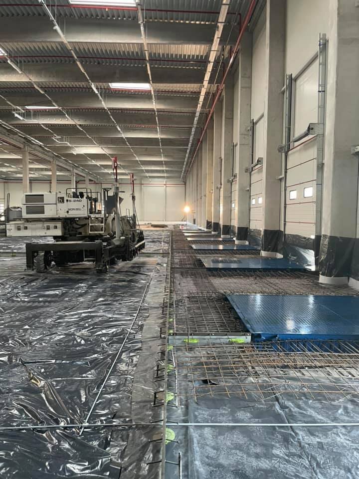 Pregatire zona rampe (profil rost inglobat + plasa sudata)