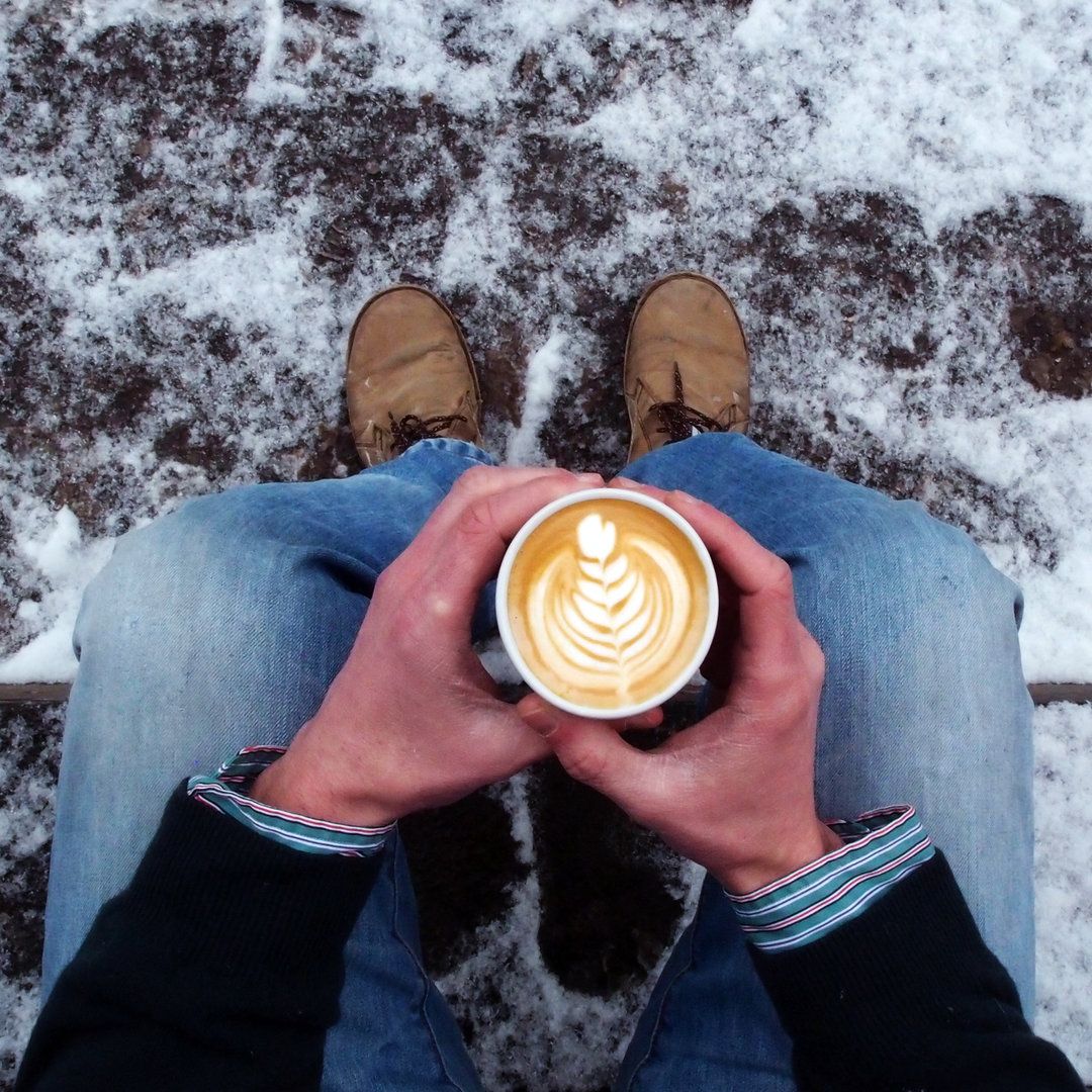 Coffee, clothes & snow