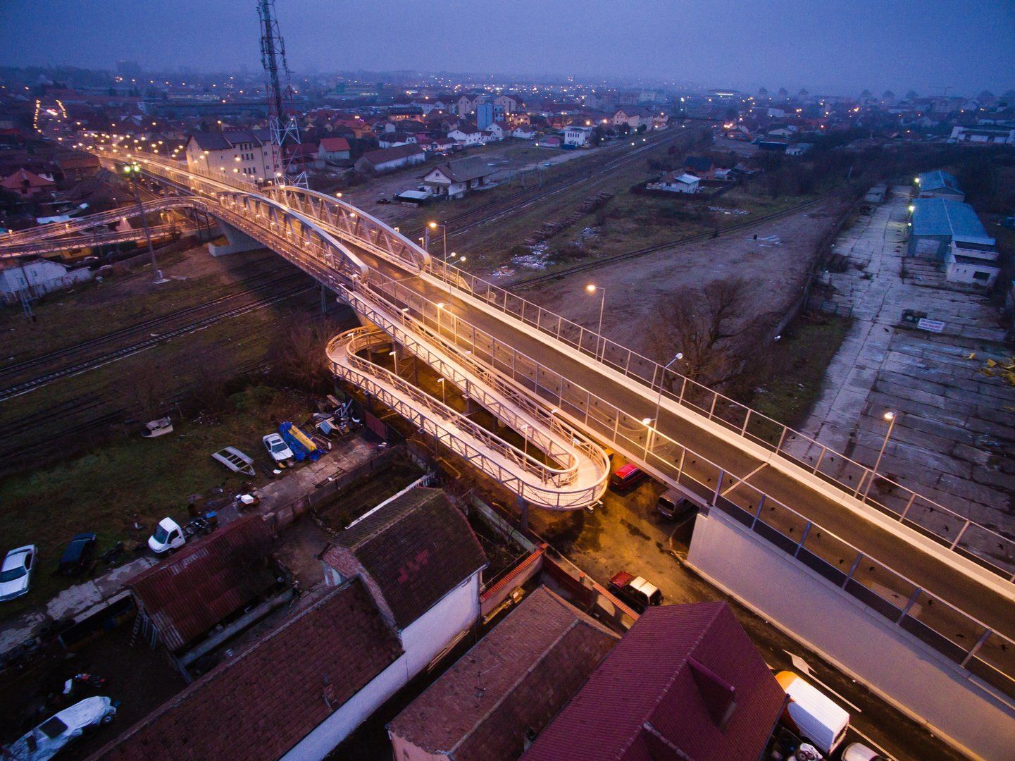 Construcție Viaduct Kogălniceanu, Sibiu