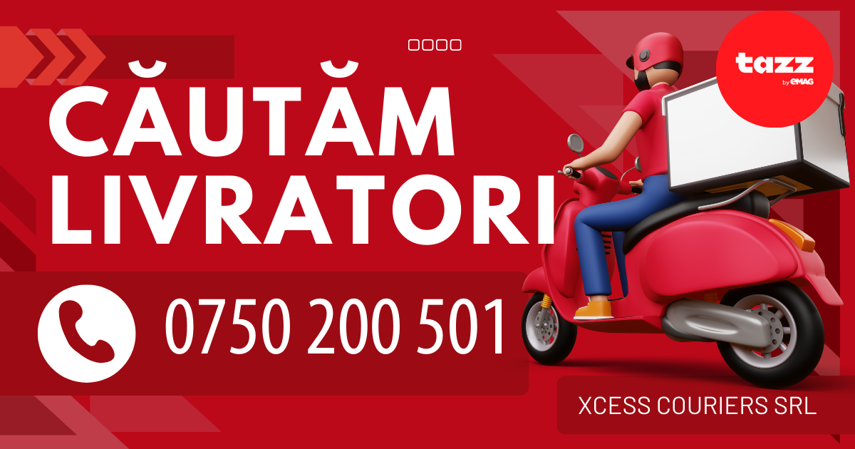 Cautam curieri food delivery - tazz/glovo/bolt3