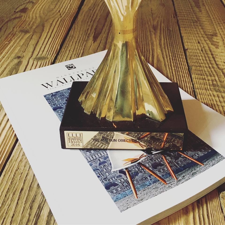 Prima colectie, primul premiu! Suntem mandrii castigatori ai concursului ELLE Decoration Romanian Design Awards 2016 