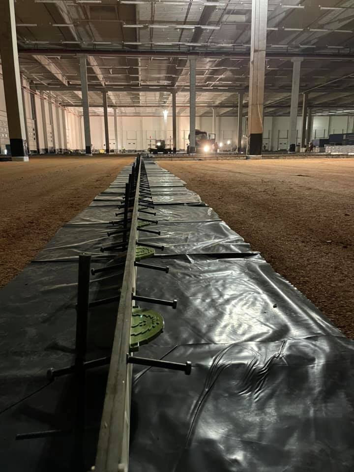 Profil rost de metal inglobat in beton