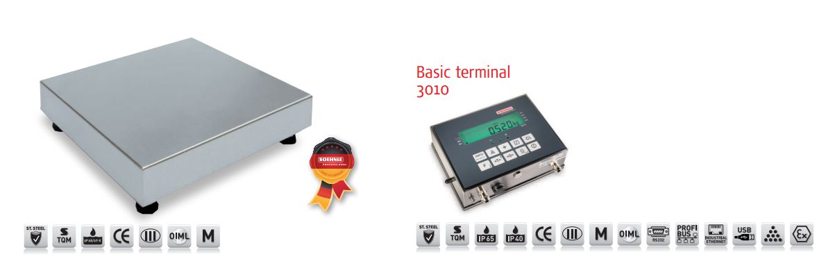 Platforma mica inox cu terminal 3010