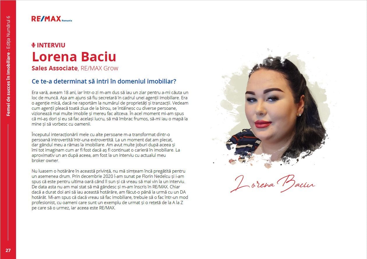 Agent promovat in revista pentru succes