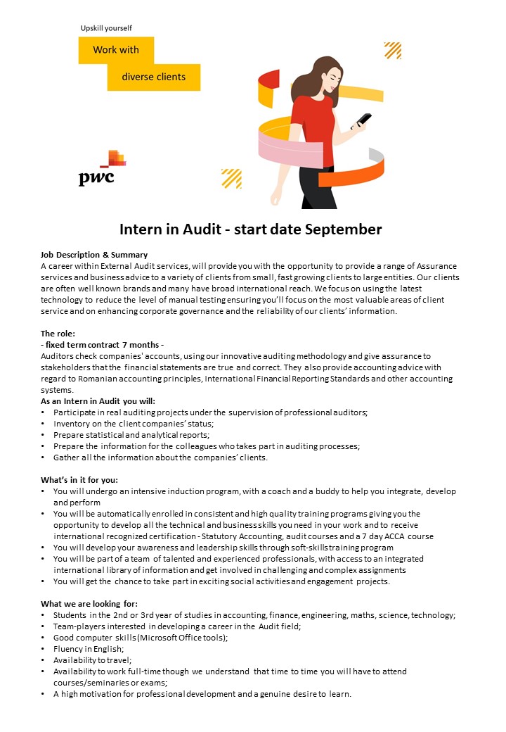 Intern in Audit - start date September