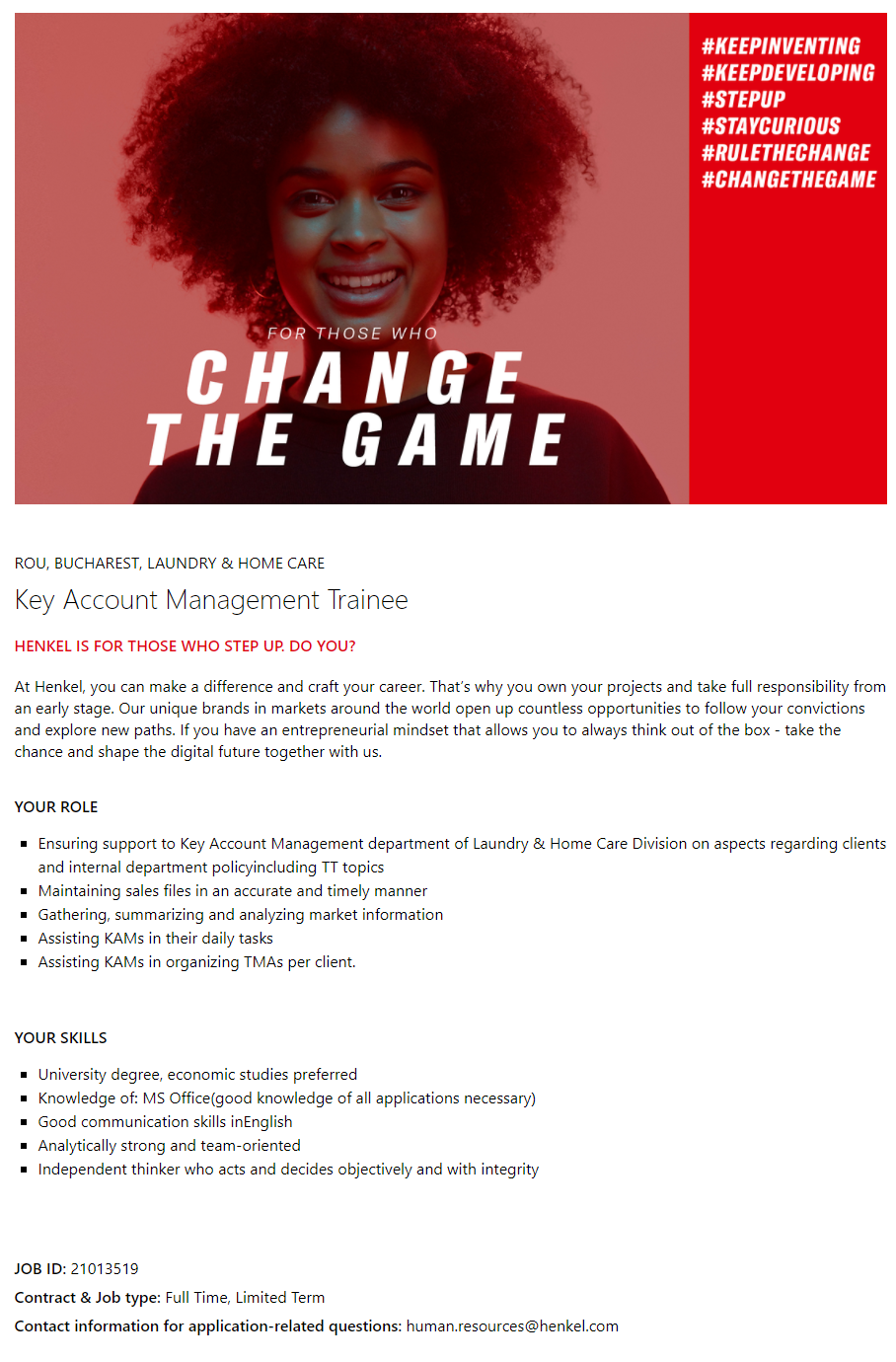 Key Account Management Trainee