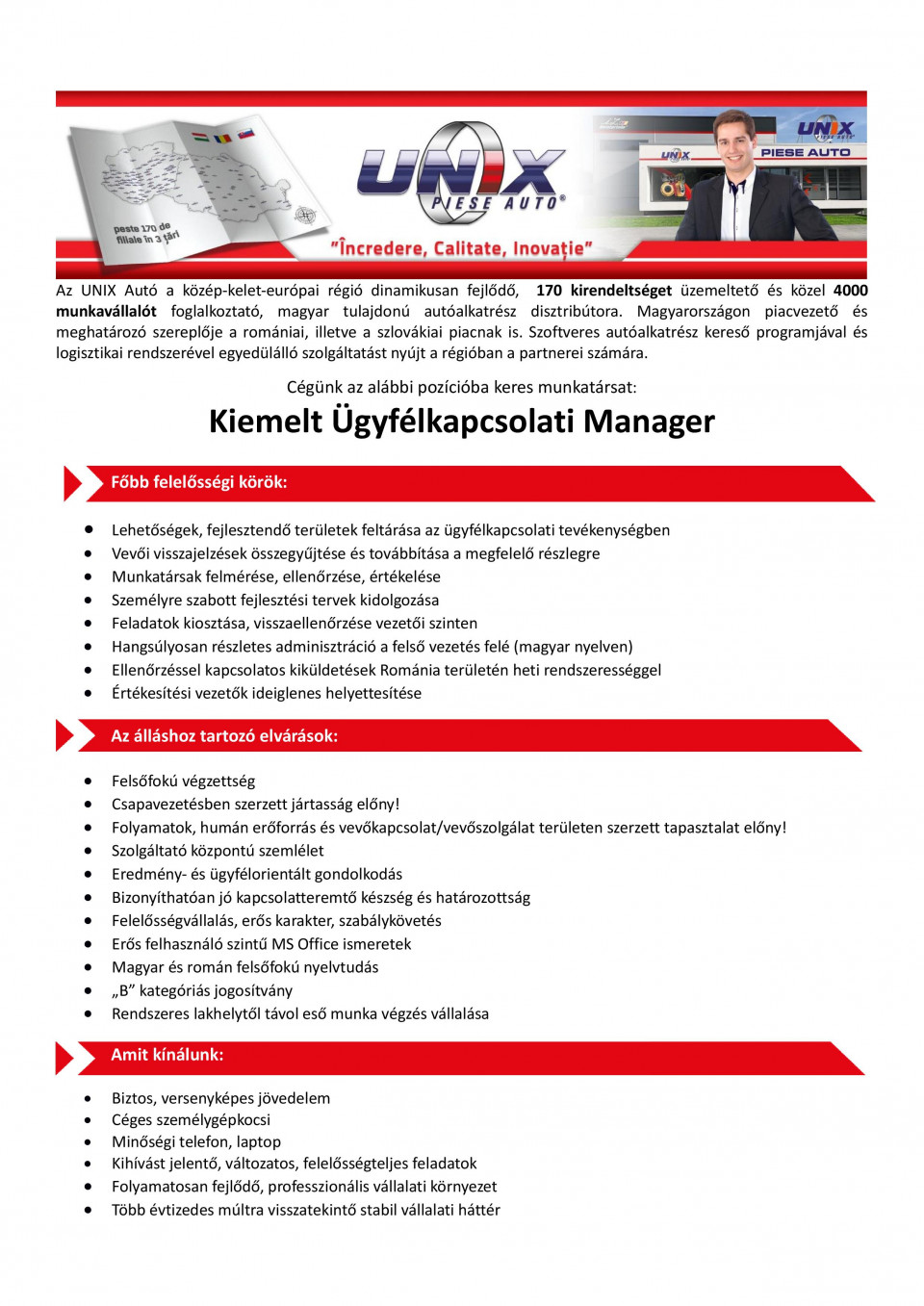 Kiemelt Ugyfelkapcsolati Manager