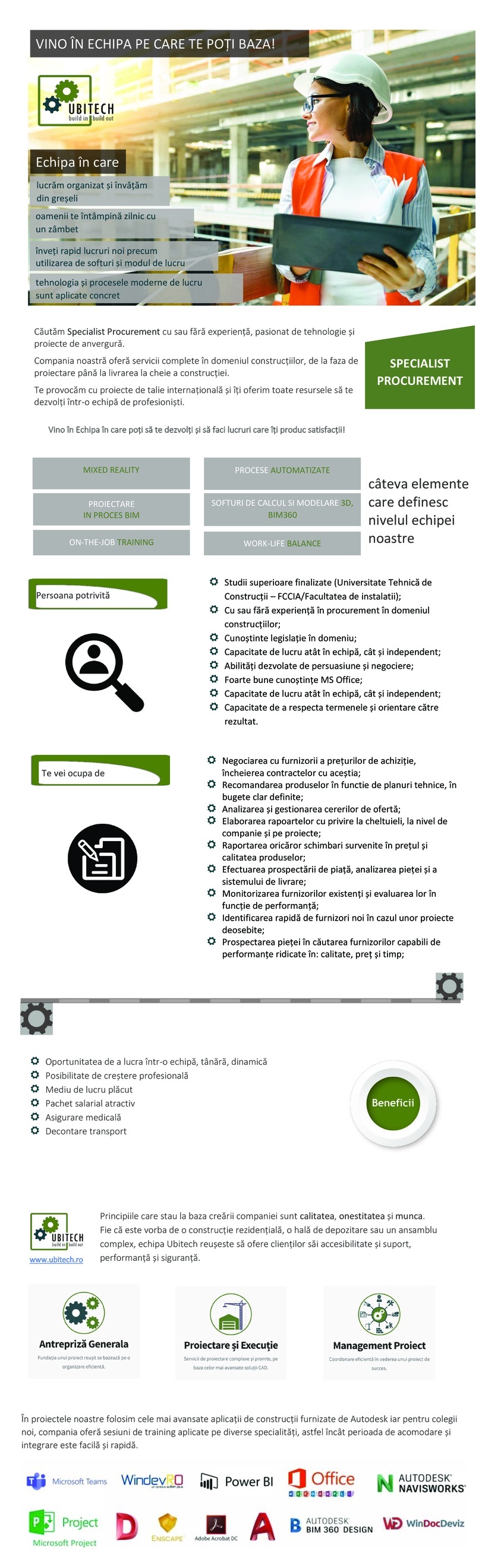 Specialist Procurement - Constructii