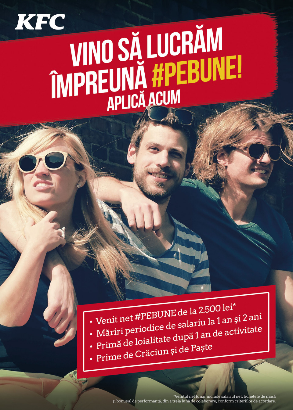 KFC vine in CORBEANCA! Hai intr-o echipa #pebune!