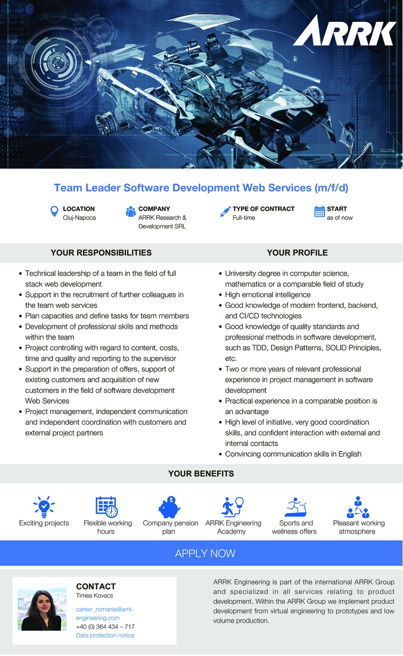 Team Leader Software Development Web Services (m/f/d)