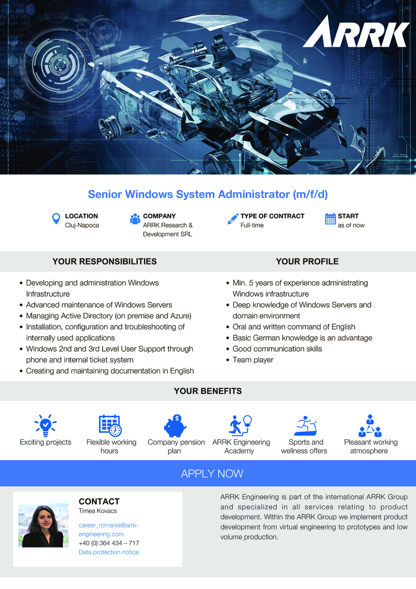 Senior Windows System Administrator (m/f/d)