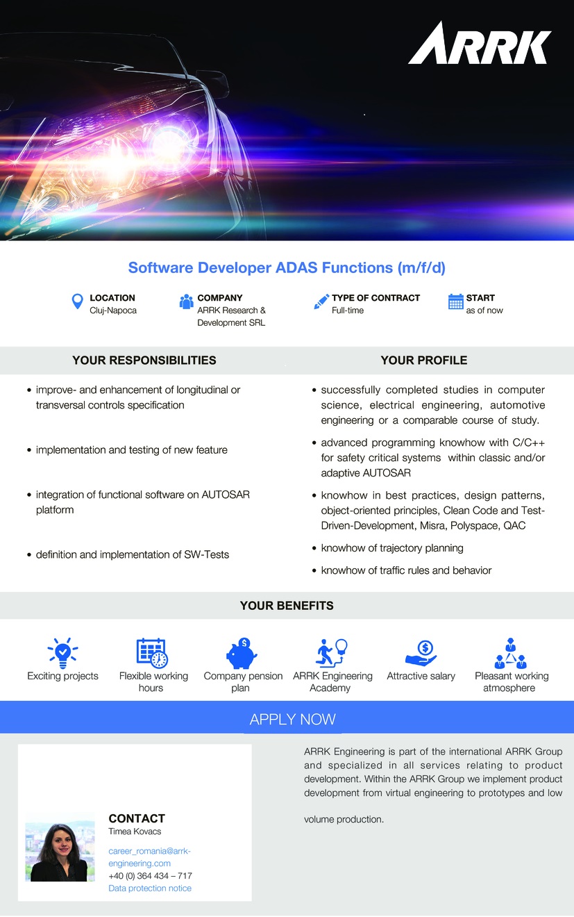 Software Developer ADAS Functions (m/f/d)