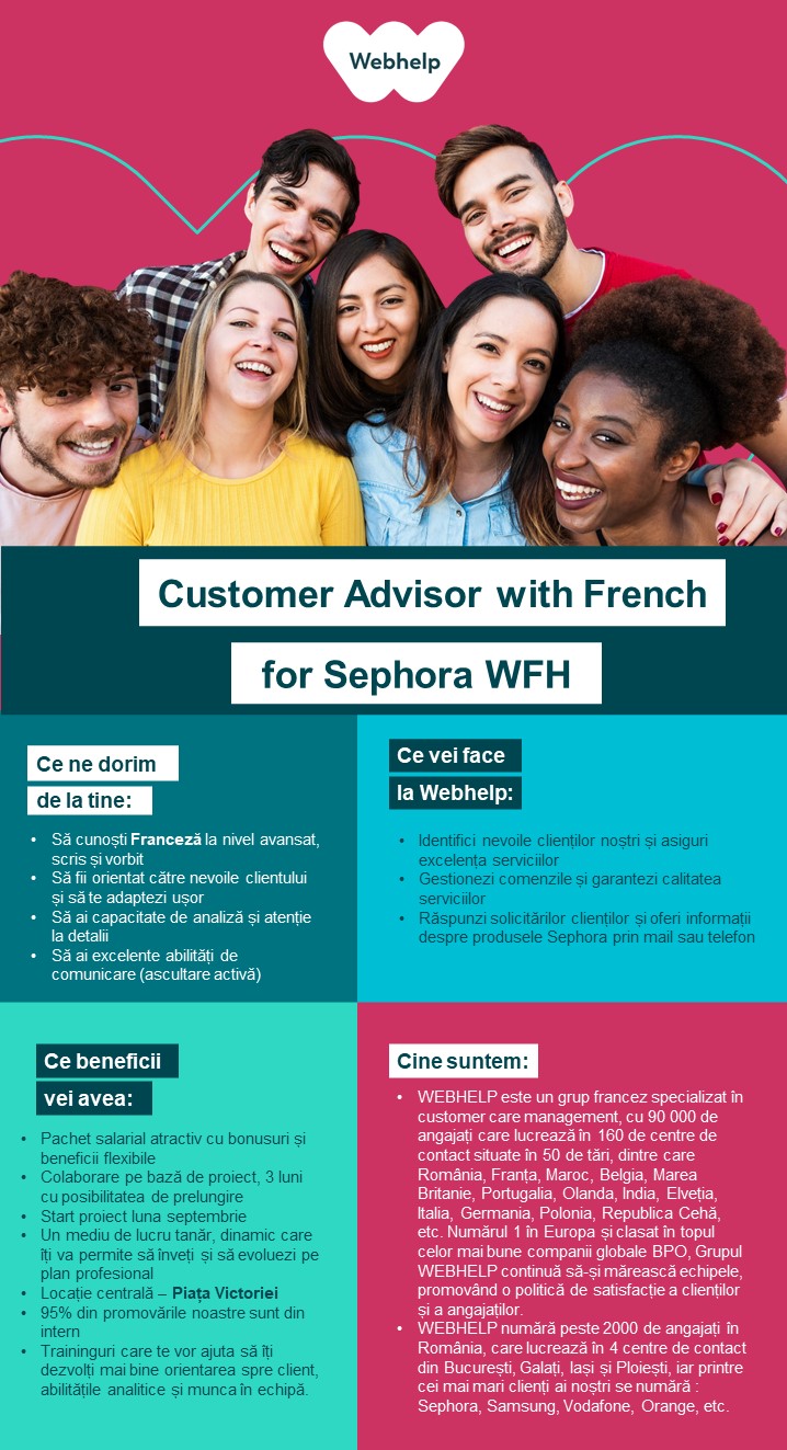 Customer Advisor with French for Sephora WFH