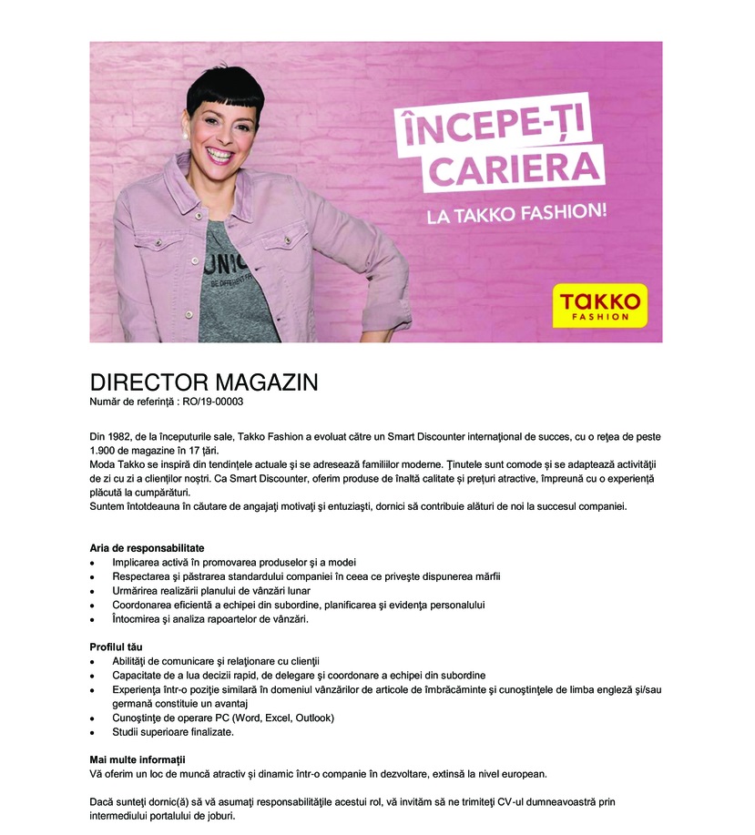 Director magazin - Barlad