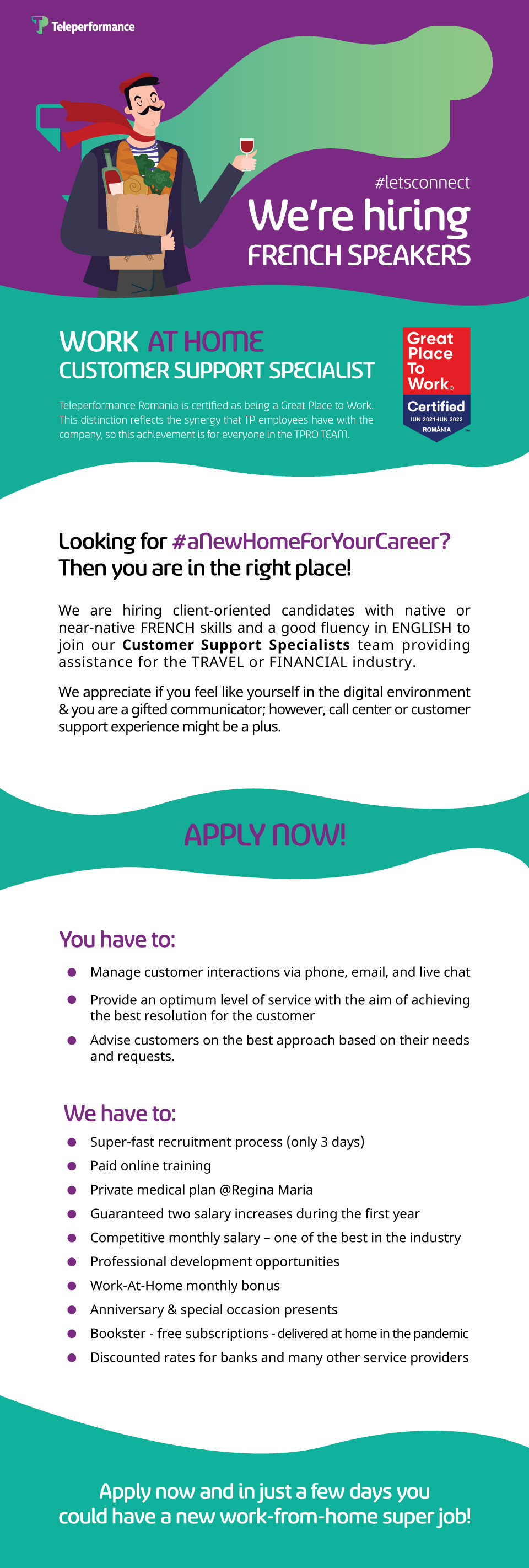 French Speakers - Work AT HOME Agents