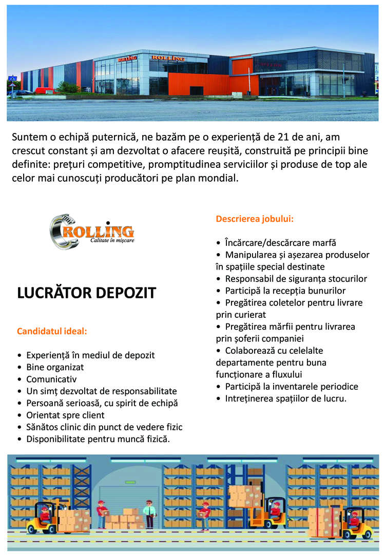 Lucrator depozit