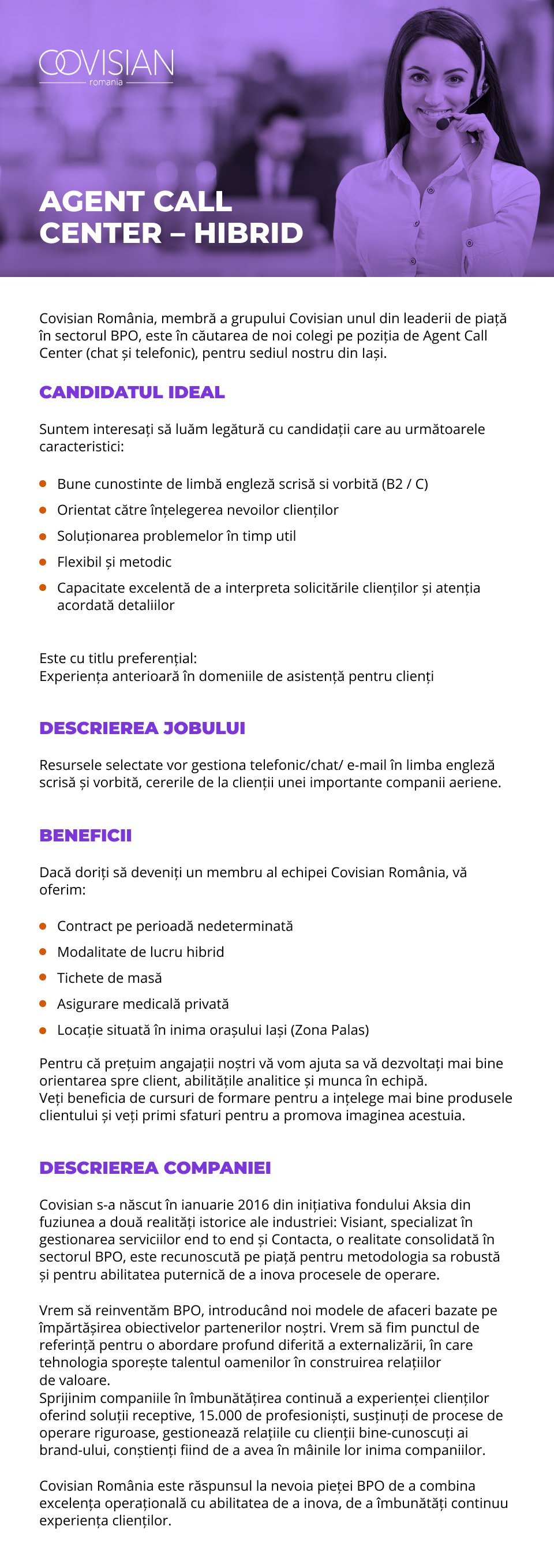 Agent Call Center - Hibrid