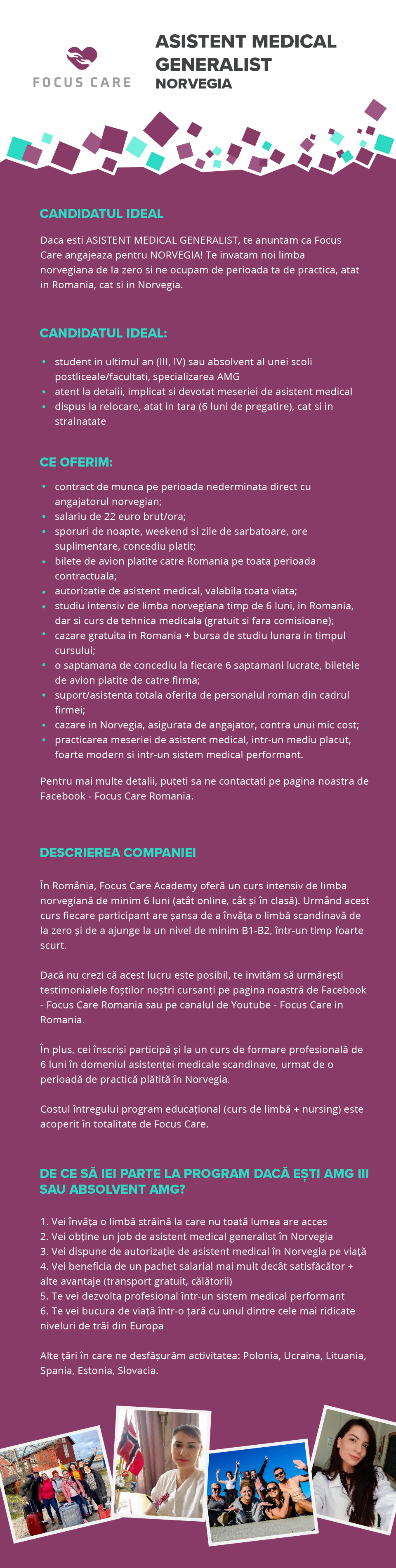 Asistent Medical Generalist Norvegia