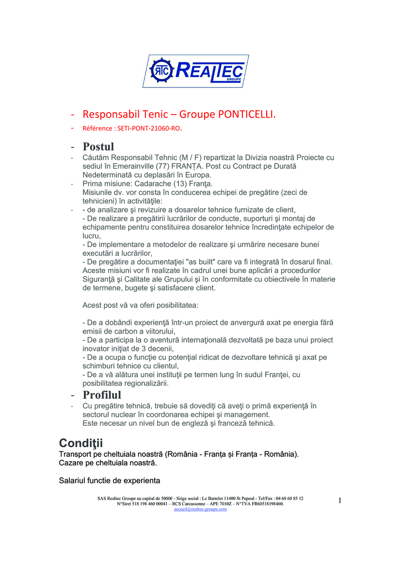 RESPONSABIL TEHNIC