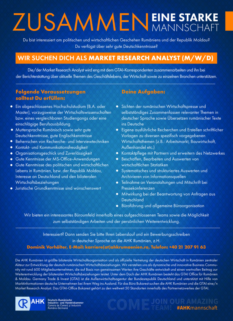 MARKET RESEARCH ANALYST