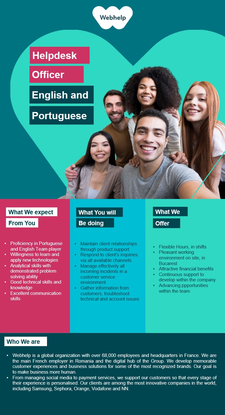 Helpdesk Officer with Portuguese and English