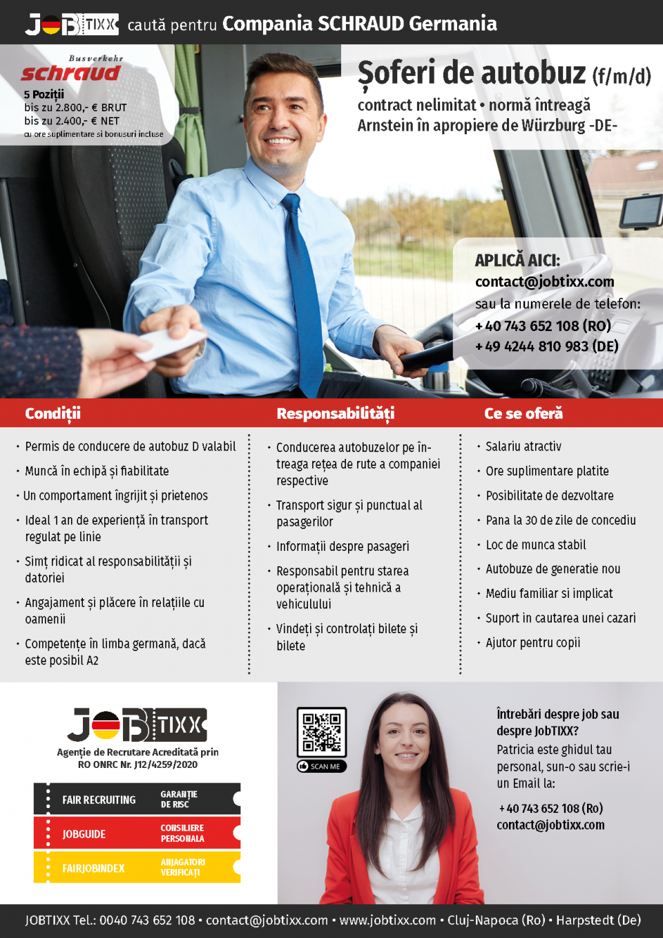 Sofer de Autobuz in Germania