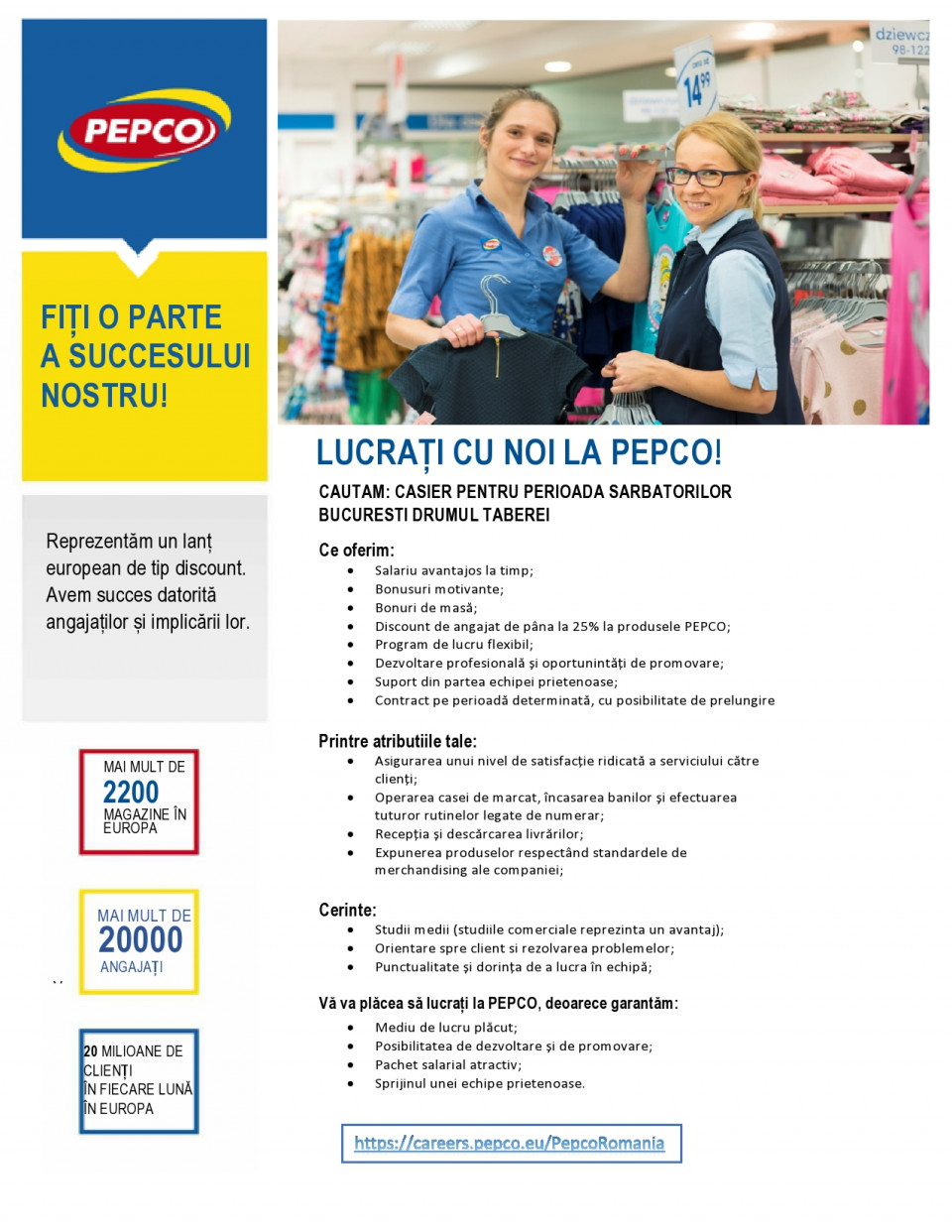 Casier pentru perioada sarbatorilor Bucuresti Drumul Taberei