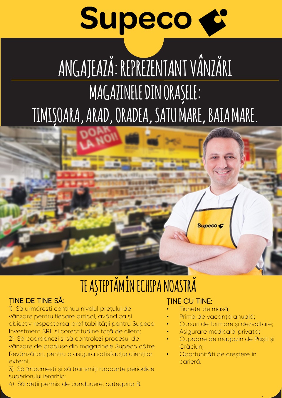 Reprezentant Vânzări la Supeco