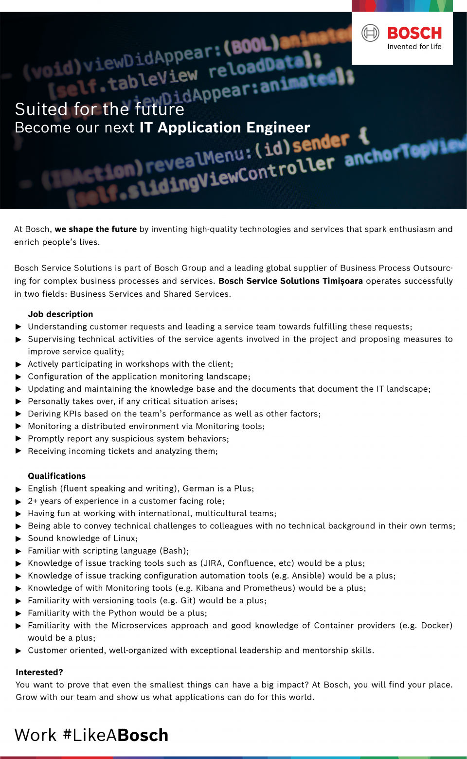IT Application Engineer
