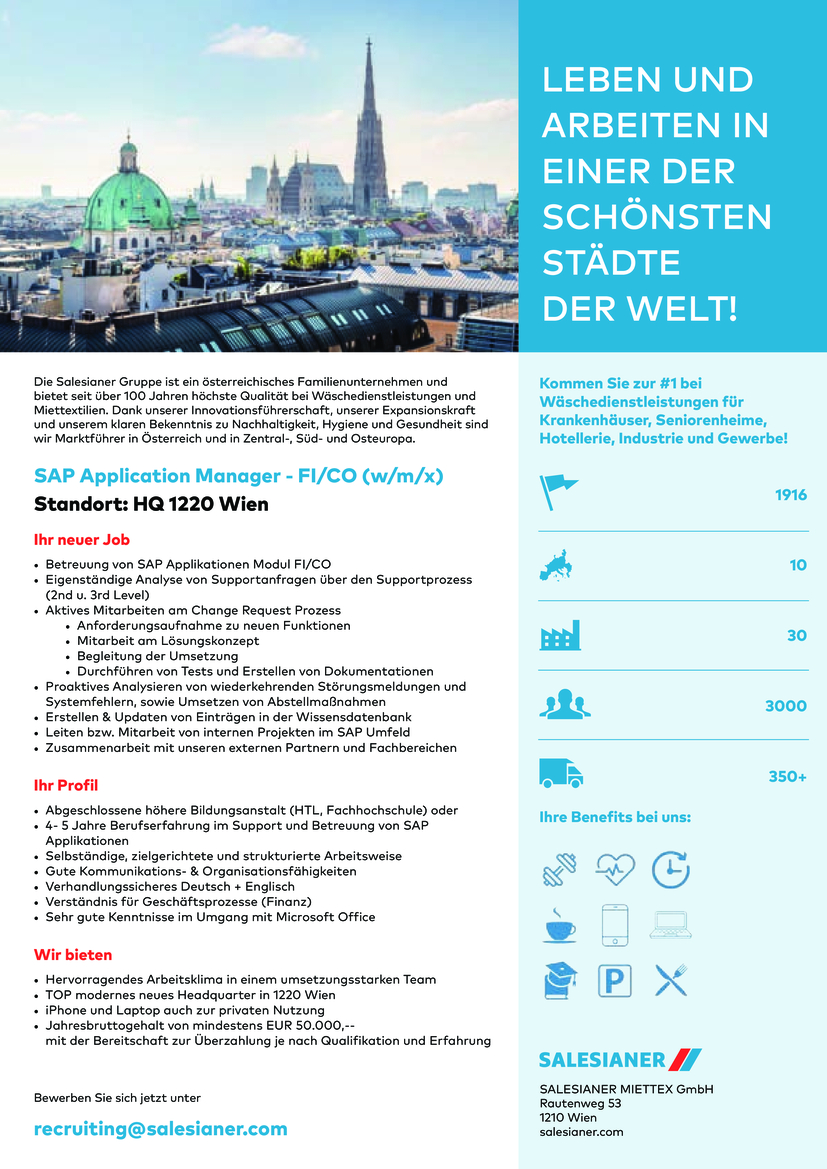 SAP Application Manager FI/CO - Austria (Viena)