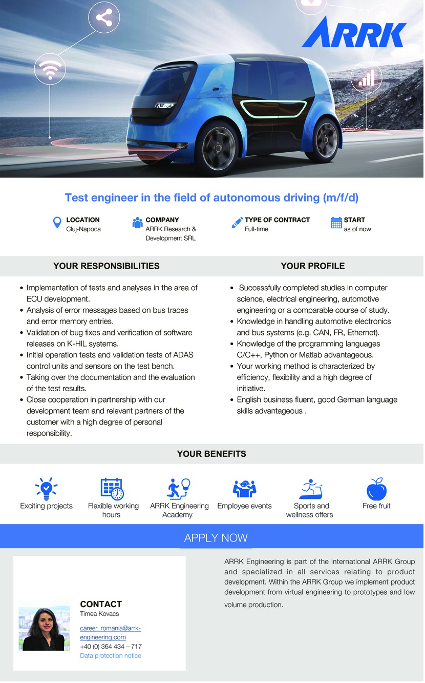 Test engineer in the field of autonomous driving (m/f/d)