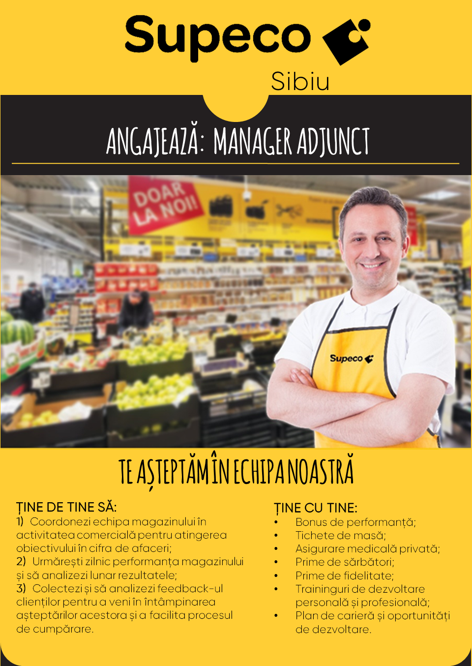 Manager Adjunct la Supeco Sibiu