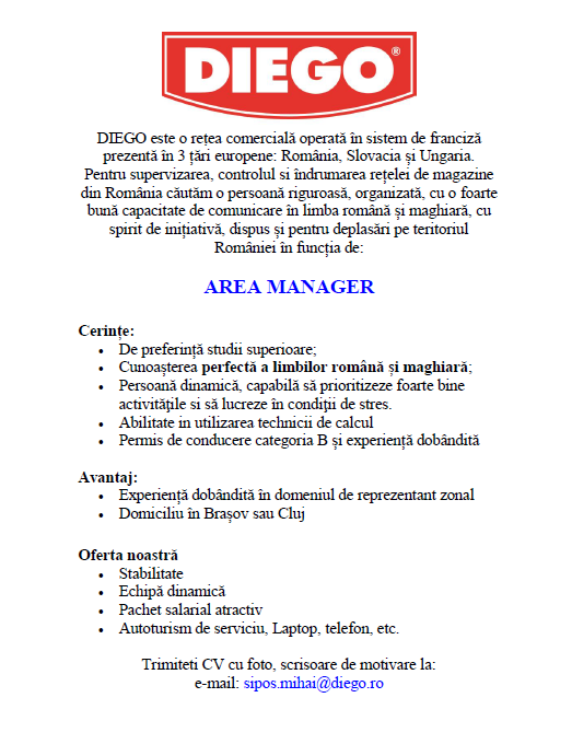 Area Manager