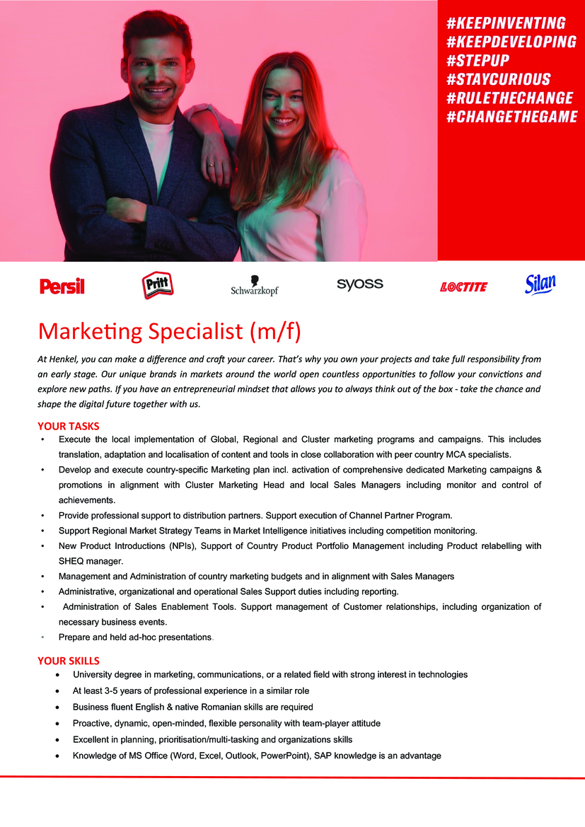 Marketing Specialist (m/f)