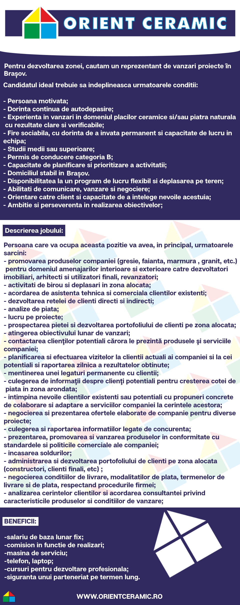 Reprezentant vanzari proiecte Brasov
