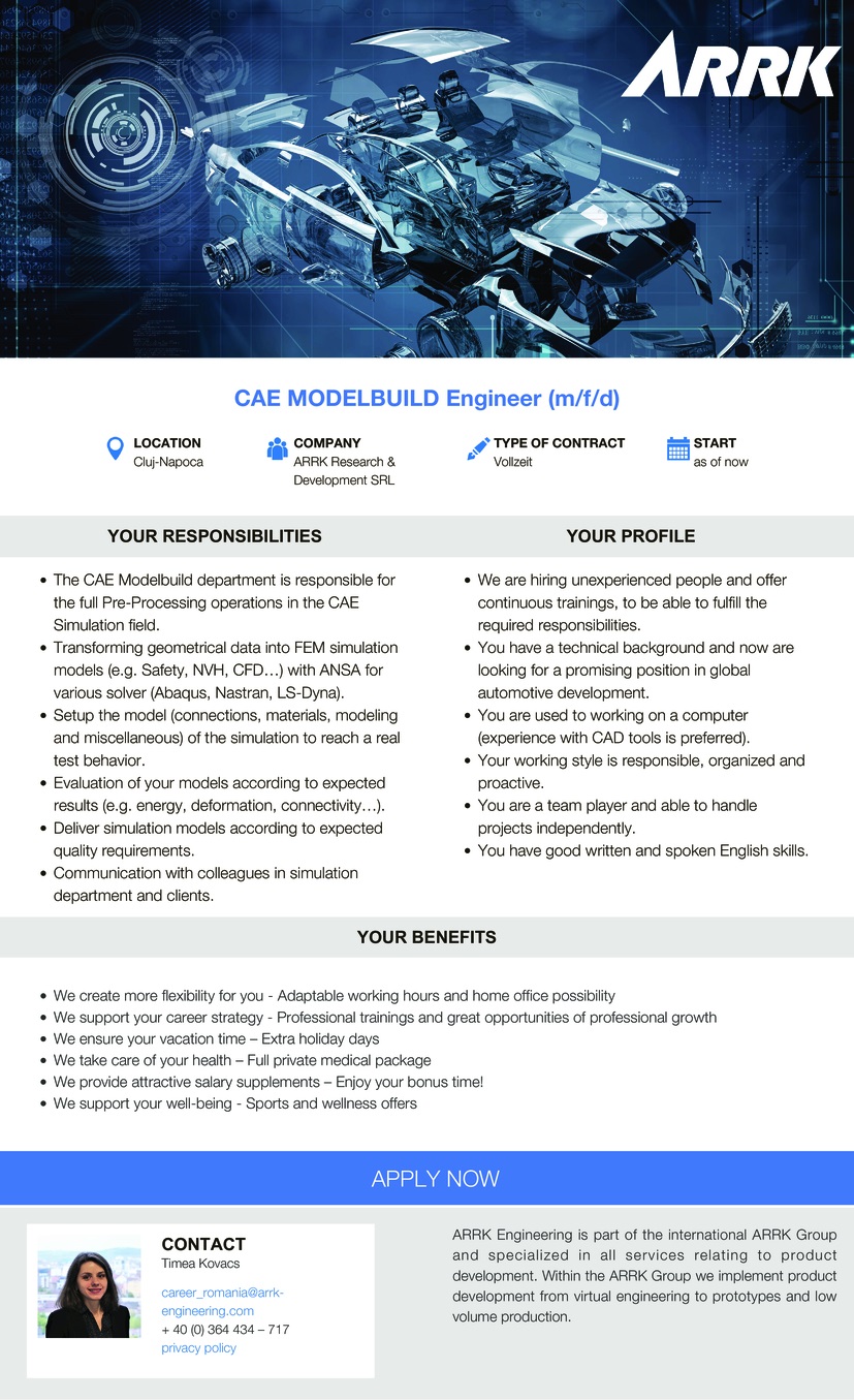 CAE MODELBUILD Engineer (m/f/d)