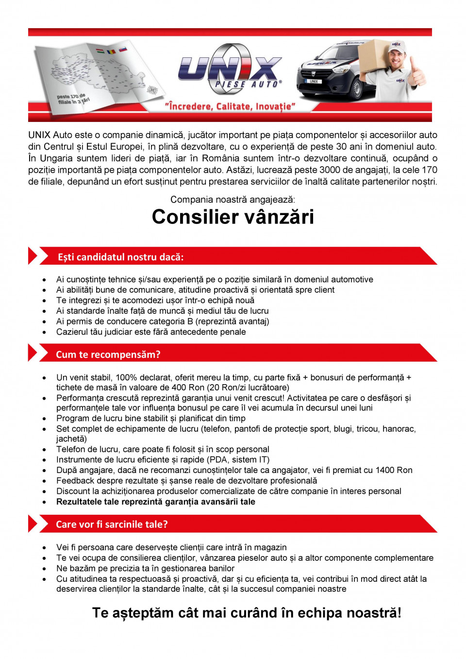 Consilier Vanzari