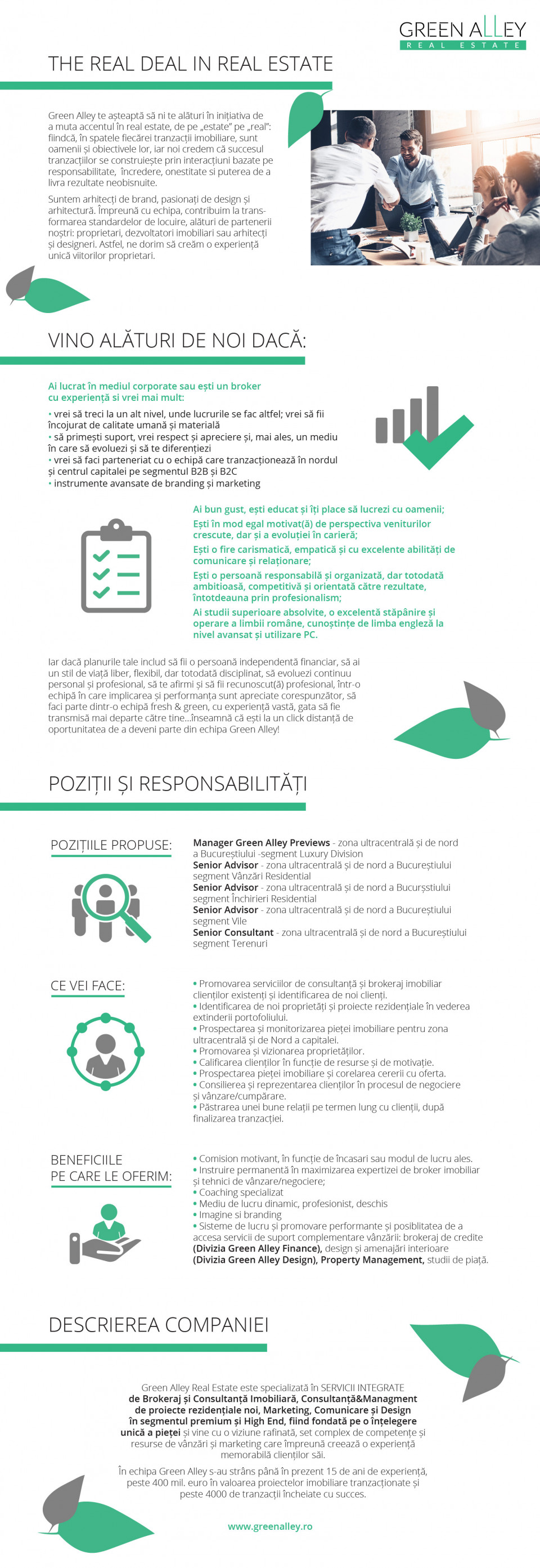 Agent imobiliar / Real Estate Consultant | Green Alley