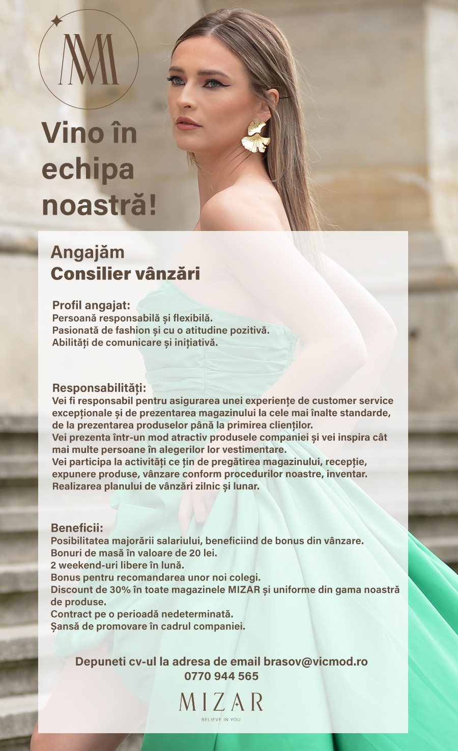CONSILIER VANZARI AFI BRASOV SI ARAD