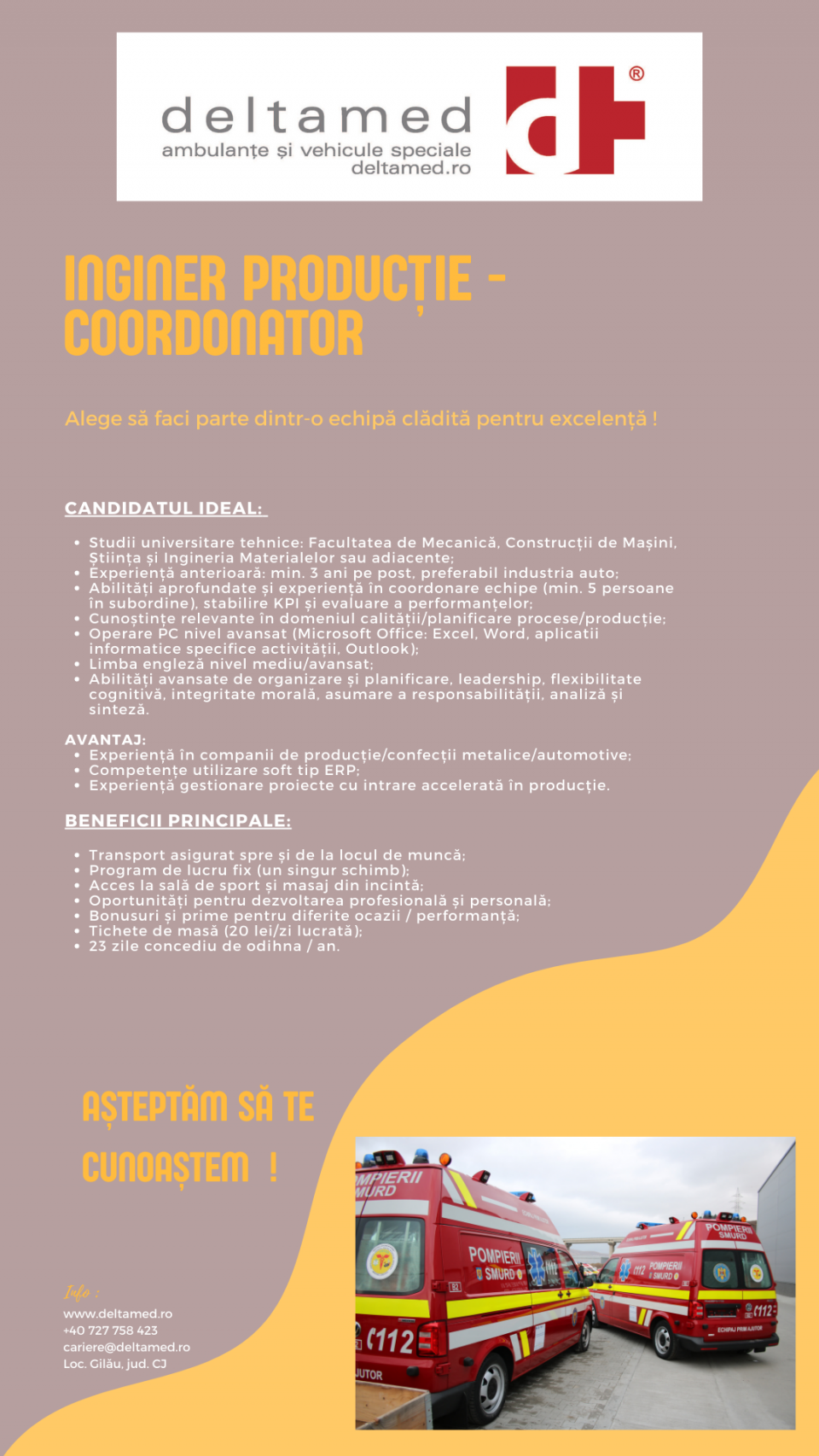 Inginer productie - Coordonator