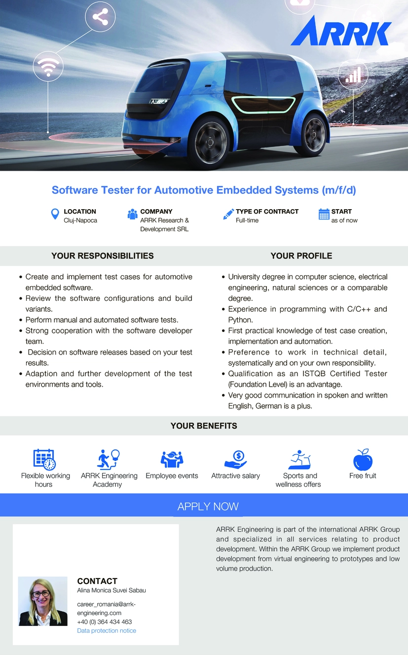 Software Tester for Automotive Embedded Systems (m/f/d)