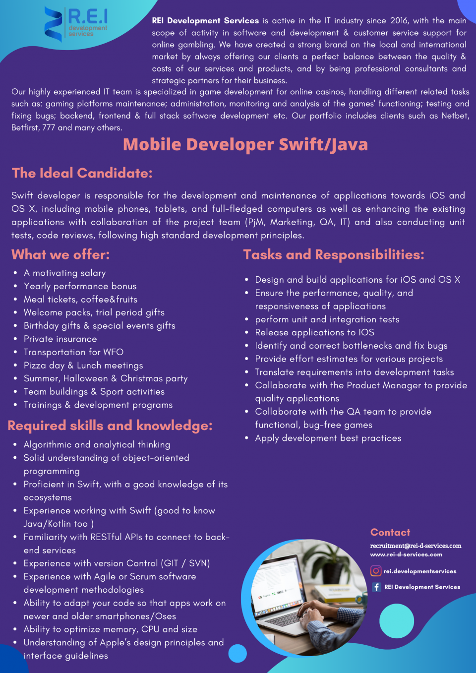 Mobile Developer Swift/JAVA