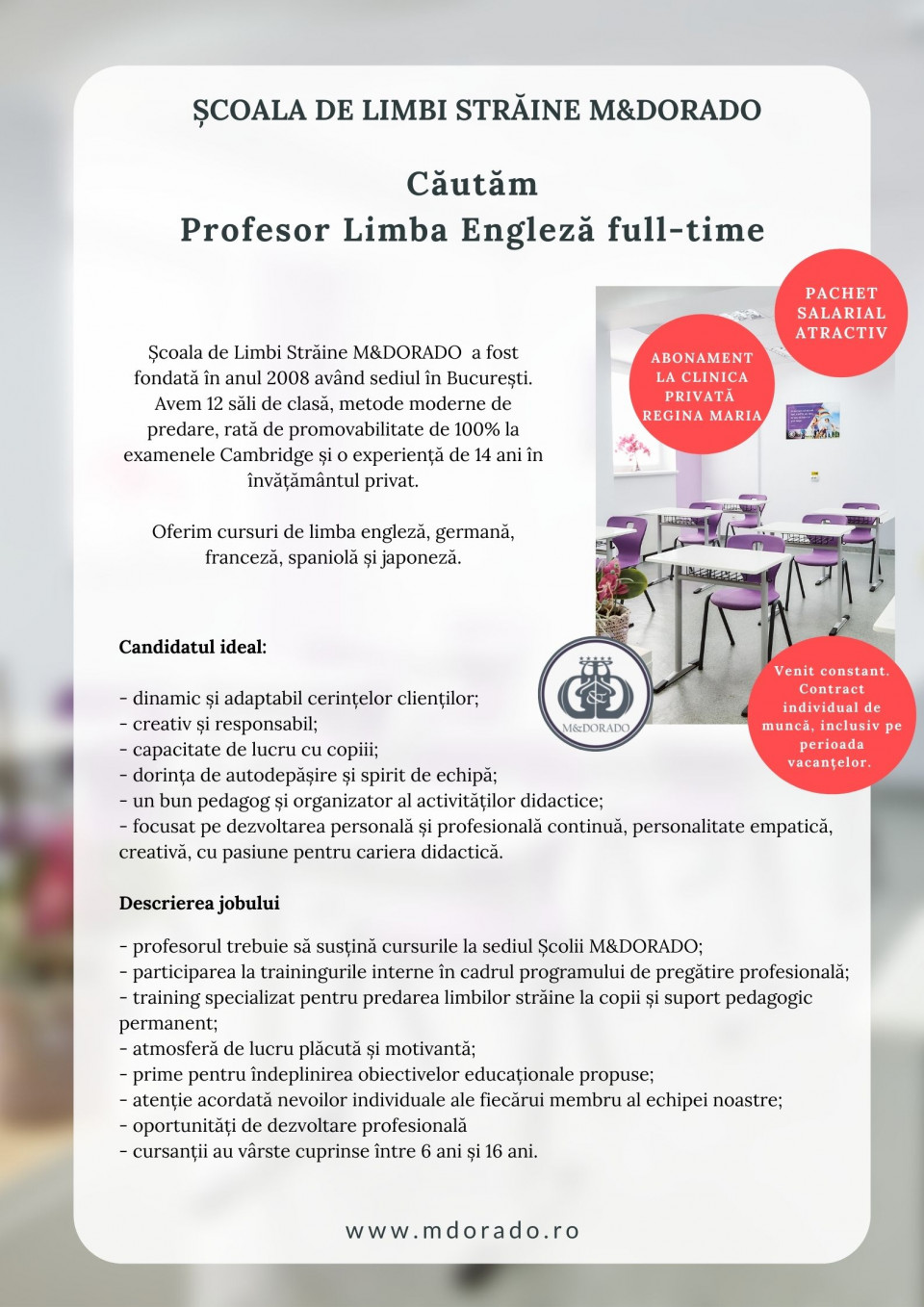 Profesor engleza