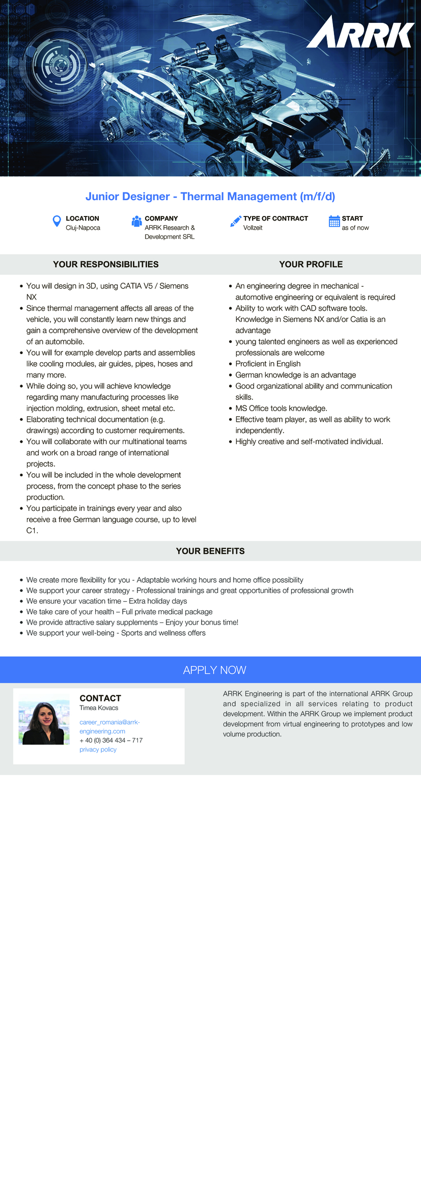 Junior Designer - Thermal Management (m/f/d)