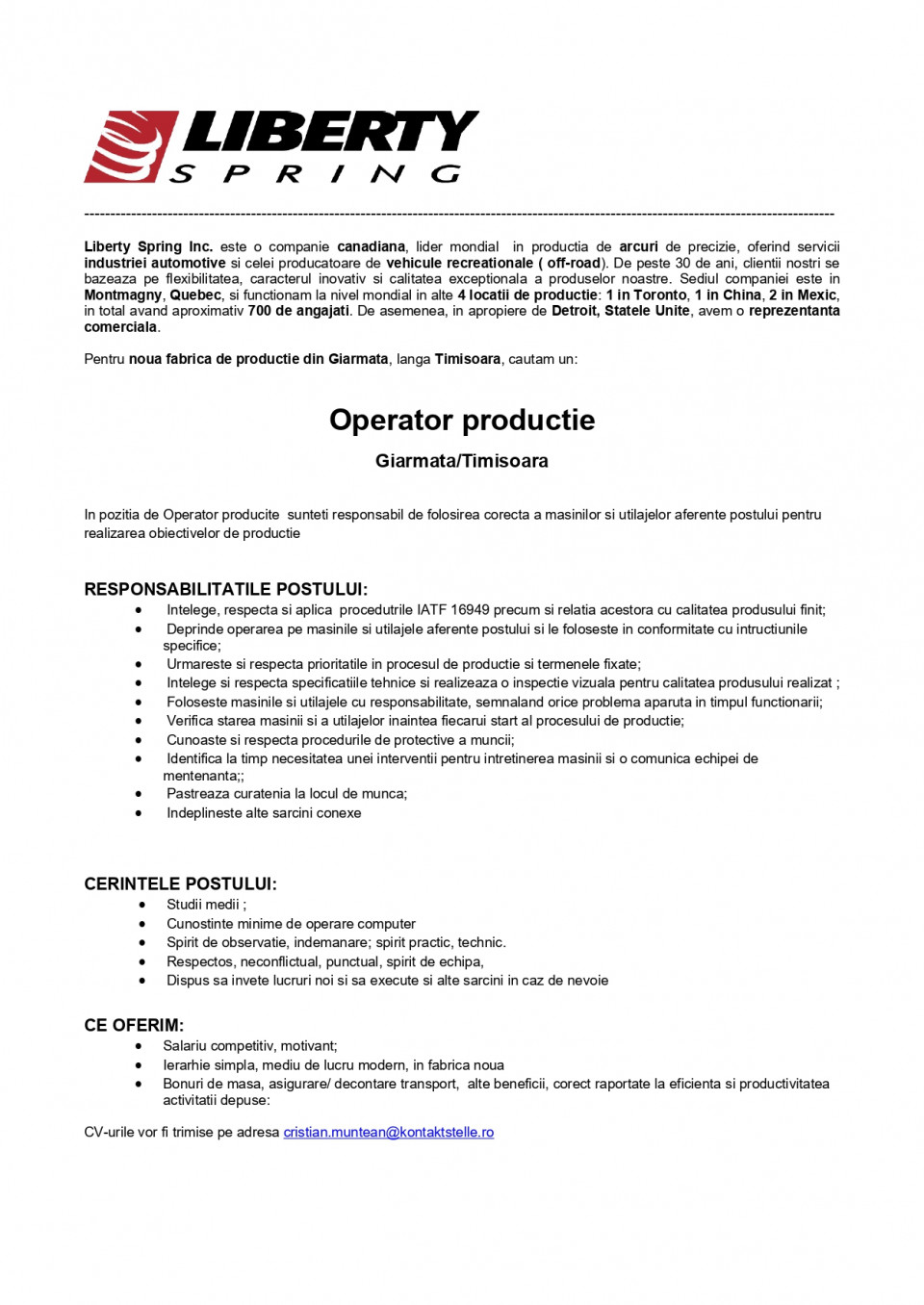 Operator productie