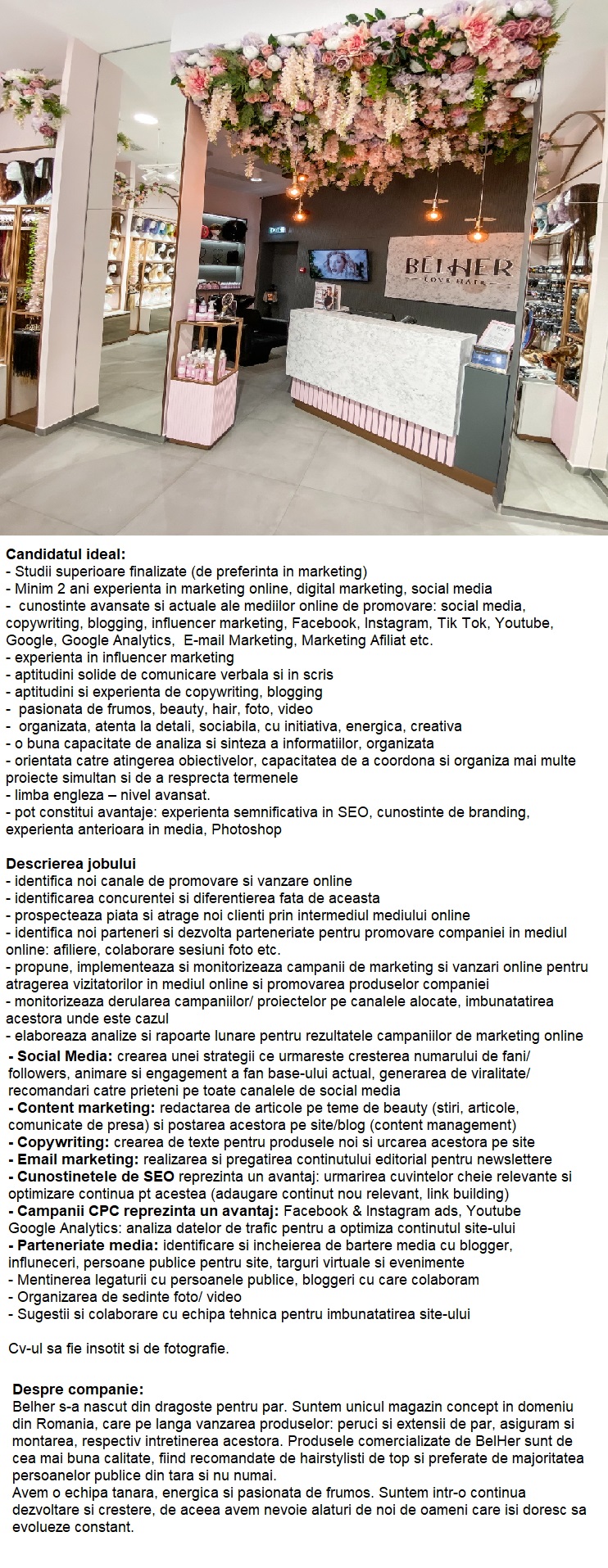 Specialist Marketing si Social Media