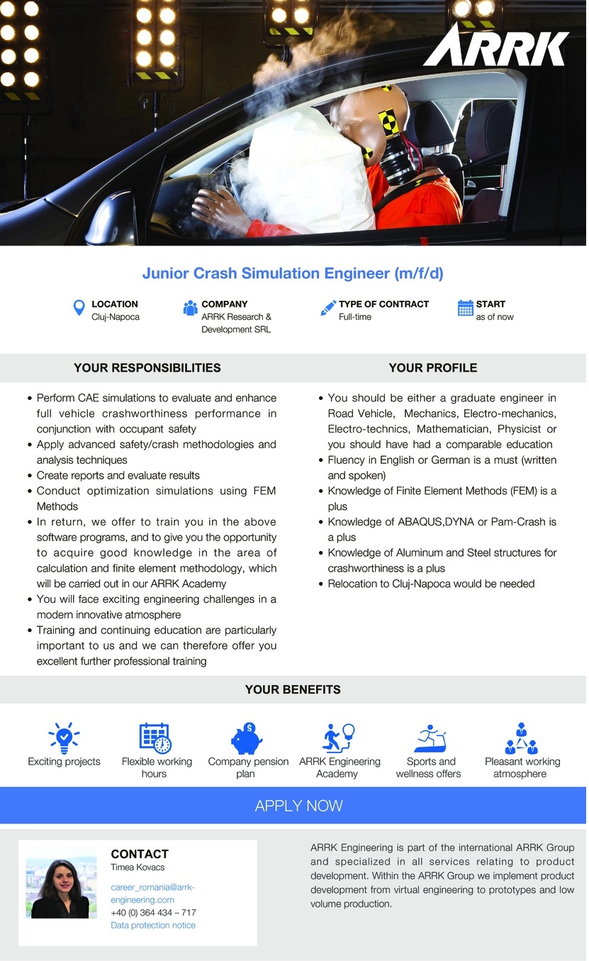 Junior Crash Simulation Engineer (m/f/d)