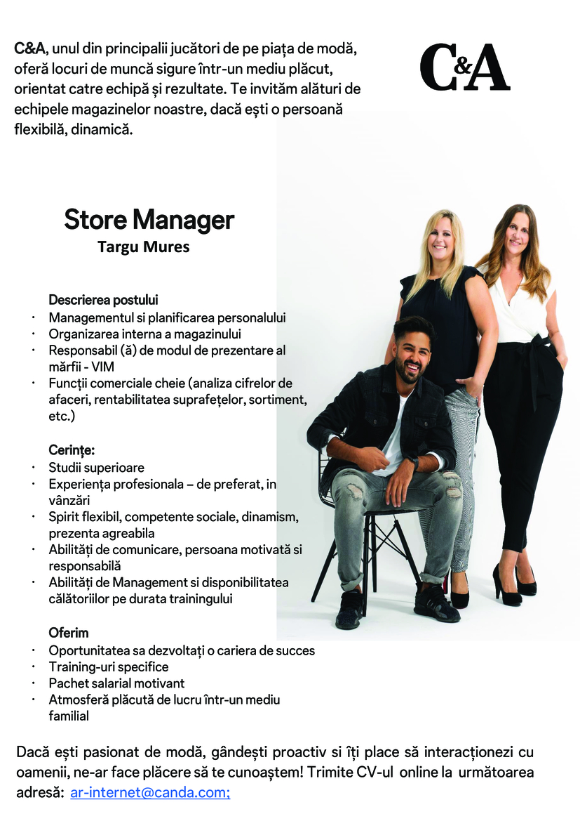 Store Manager Targu Mures