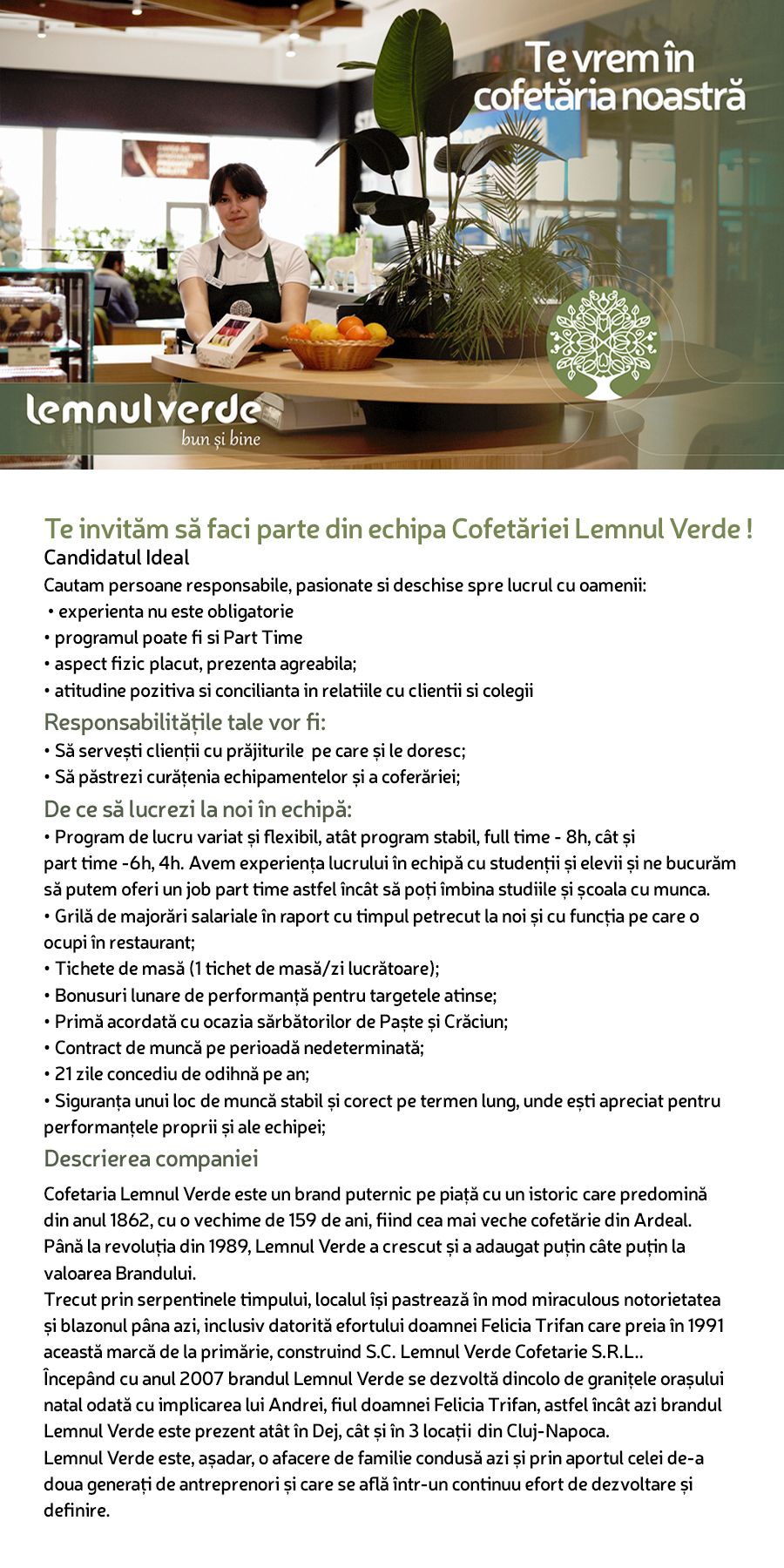 Lucrator comercial Salariu 400-500 EU